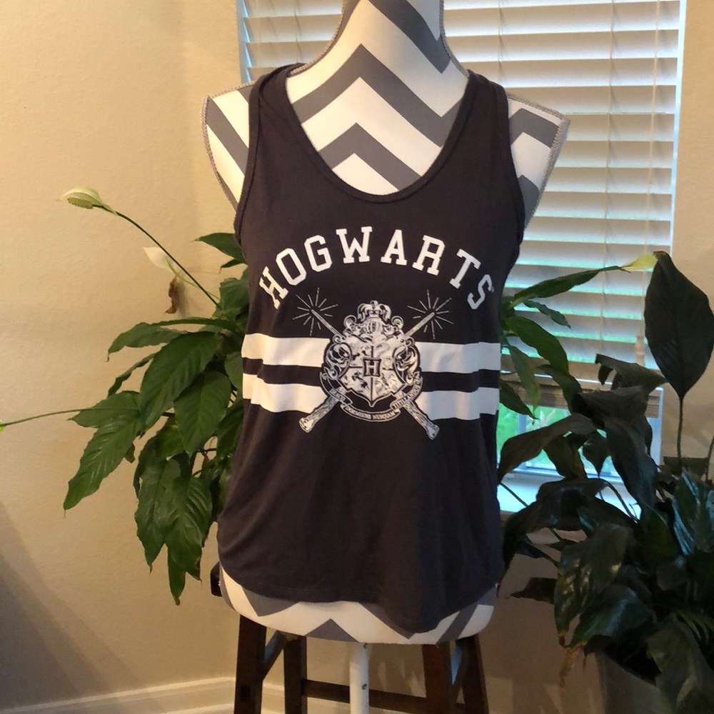 “Hogwarts” Mesh Insert Athletic Tank Top